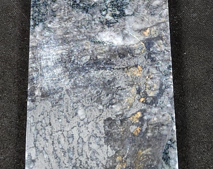 Polished Native Silver Slab with Silver Minerals from Cobalt, Ontario, Canada Mineral Specimen Rock Jewelry