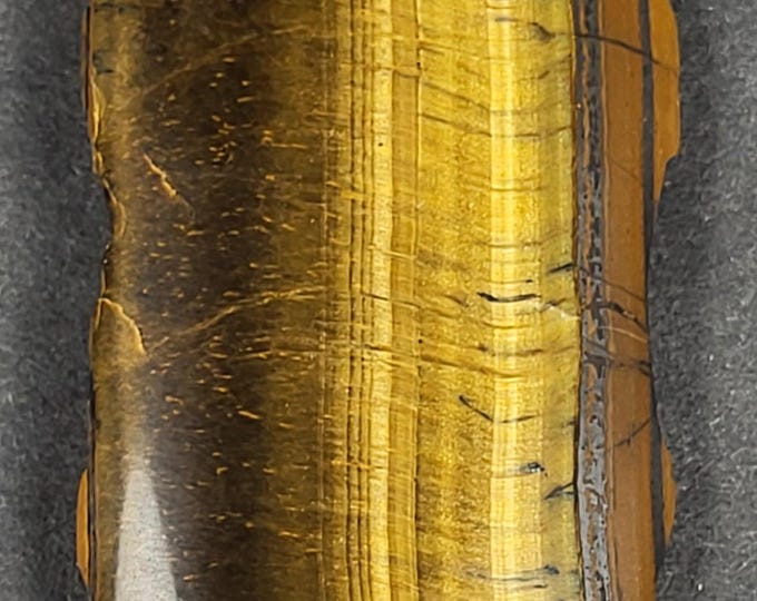 Big Polished Freeform Display Gemstone Rare A++ Gem Golden Tigereye from South Africa - Jewelry Mineral Specimen Gem