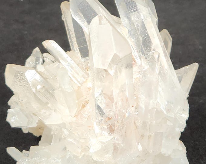 Gemmy Clear Quartz Crystal Cluster from Mt Ida Arkansas Minerals