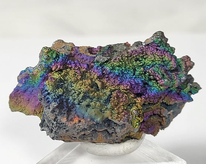24g RAINBOW TURGITE Crystals Iridescent Hematite Goethite Mineral Specimen from Chini, Pekan District, Pahang, Malaysia