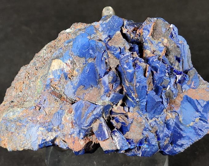 Deep Blue Azurite Crystals from Tsumeb Namibia Mineral Specimen