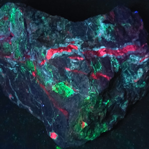 SW Fluorescent + Phosphorescent Willemite & Dolomite Aroona Zinc Mine Flinders Ranges S. Australia Uv Rock Mineral Specimen