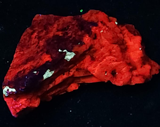 Nice + Rare SW Shortwave UV Fluorescent Barite in Calcite Sterling Hill Mine by Franklin New Jersey Minerals Rocks