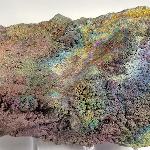 Extra--Large RAINBOW TURGITE Iridescent Hematite Goethite Graves Mountain Georgia Mineral Specimen Rocks Crystals