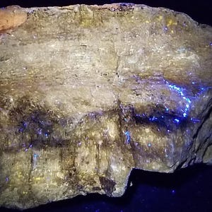 Långvågig LV + Kortvågig KV UV Fluorescerande Sfalerit Ultraviolett Mineraler Stenar
