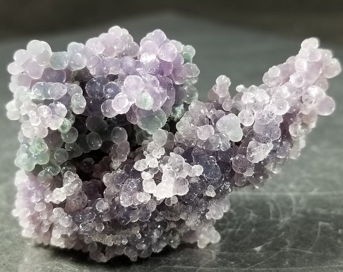 Gemmy Multicolor GRAPE AMETHYST CHALCEDONY Crystals Jewelry Mineral Indonesia Minerals Bubbly Purple Agate Quartz Gems Stones Clear Pink