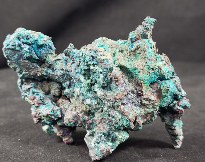 Stunning, Thick Native Copper Crystals with Chrysocolla from Chimney Rock Quarry Bound Brook, New Jersey Mineral Specimen