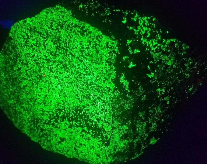 Big 6lbs 7ozs Franklin Mine Rich Fluorescent & Phosphorescent Willemite + Franklinite Franklin New Jersey Shortwave LW UV Glow Rock Mineral