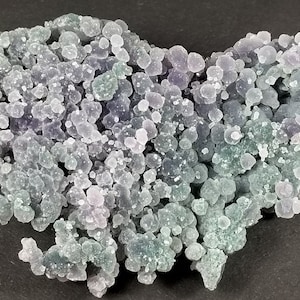 Multicolor GRAPE AMETHYST CHALCEDONY Blue Purple & Green Crystals Jewelry Mineral Specimens Indonesia Minerals Agate Quartz Gems Stones