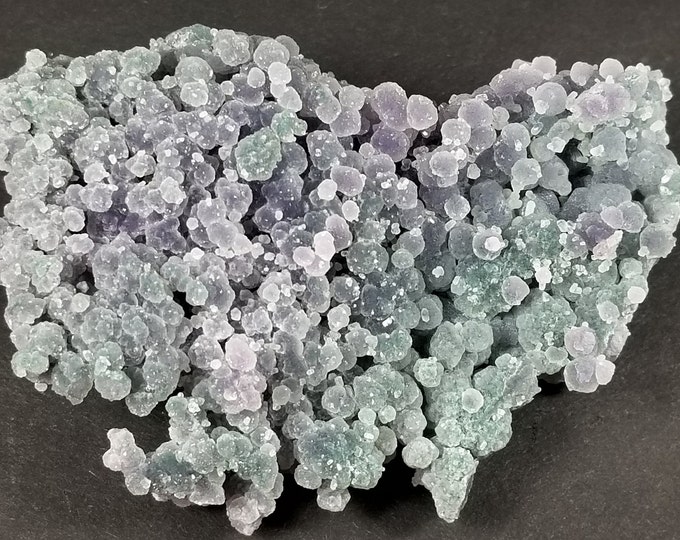 Multicolor GRAPE AMETHYST CHALCEDONY Blue Purple & Green Crystals Jewelry Mineral Specimens Indonesia Minerals Agate Quartz Gems Stones