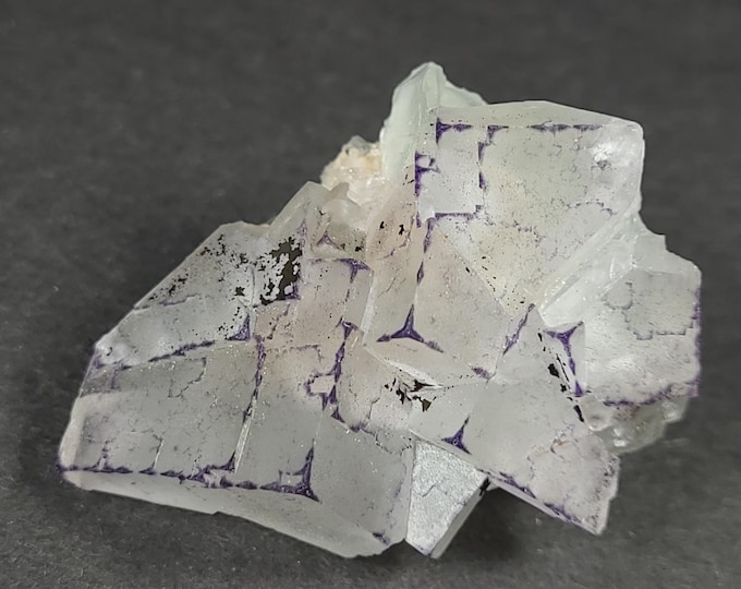 Rare Beautiful QR Code Fluorite Crystals from Guizhou, China Mineral Display Specimens Rocks