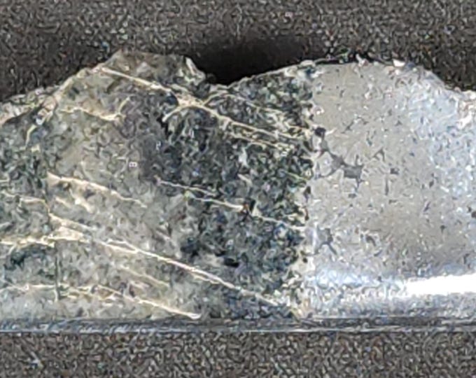Polished Native Silver Slab with Silver Minerals from Cobalt, Ontario, Canada Mineral Specimen Rock Jewelry