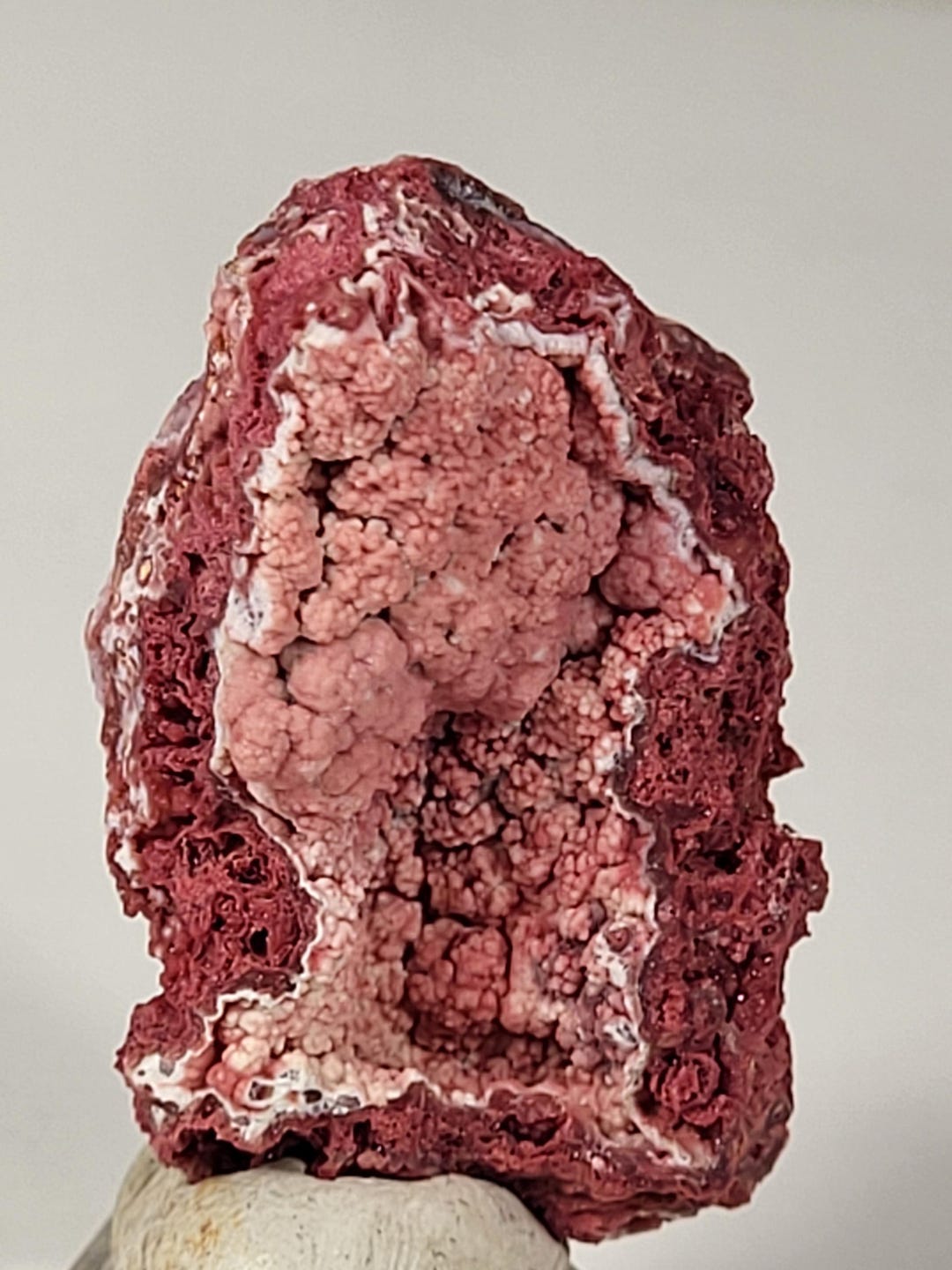 Rare Pink & Red Botryoidal Ferrian Variscite Crystals Minerals Rocks ...