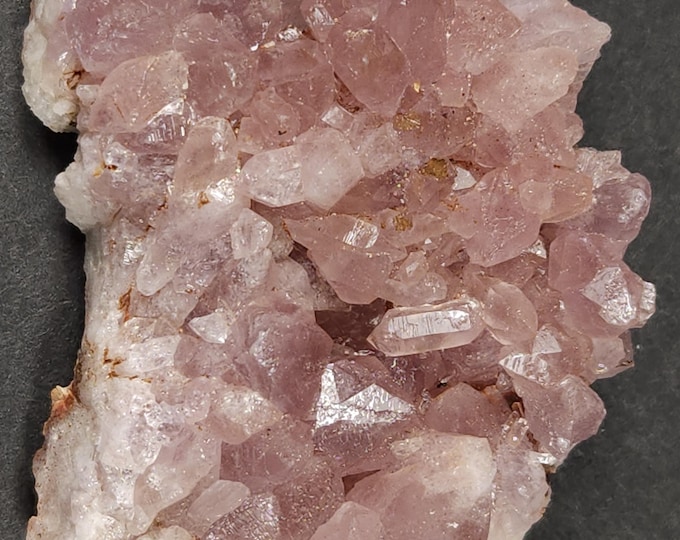 Top Pink Amethyst Quartz Crystals Geode Choique Mine Argentina Mineral Specimens