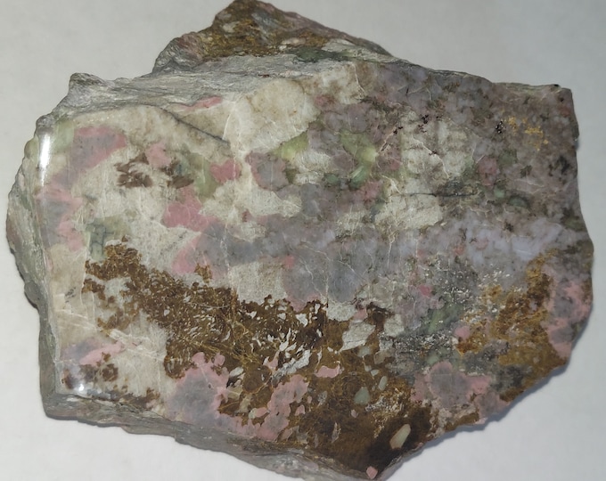 Super Blue/Grey/Pink Glauchocroite + Purple Leucophoenicite w SW Shortwave UV Fluorescent Hardystonite + Willemite Franklin NJ Rare Minerals
