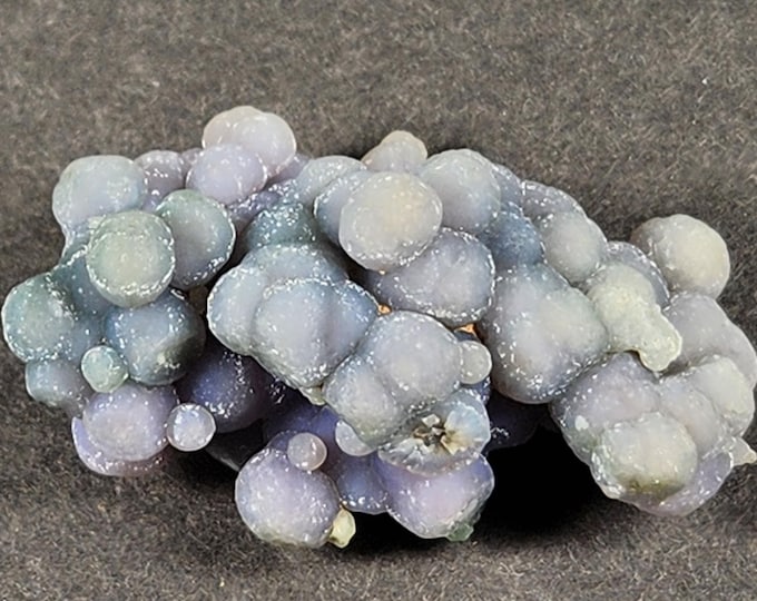 Sparkling Blue / Purple GRAPE AMETHYST CHALCEDONY Crystals Sulawesi Indonesia Mineral Specimen Agate Quartz