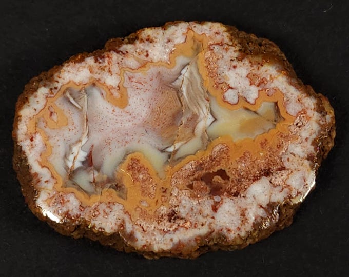 Rare & Colorful Small 2-Sided Polished Zirandaro Agate Nodule Slice Slab - from Zirandaro, Guerrere, Mexico