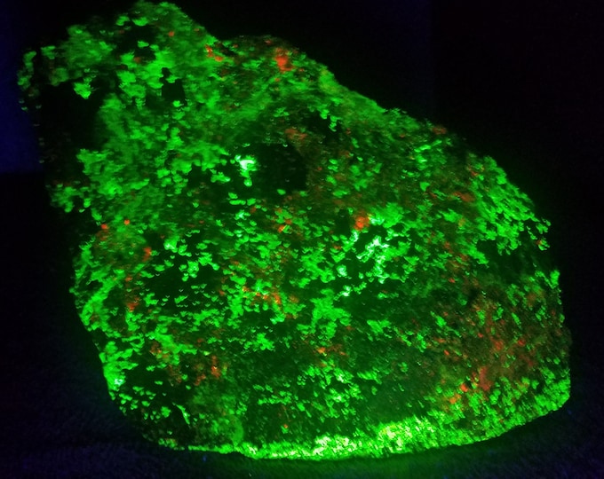 Big 6lbs 7ozs Franklin Mine Rich Fluorescent & Phosphorescent Willemite + Franklinite Franklin New Jersey Shortwave LW UV Glow Rock Mineral