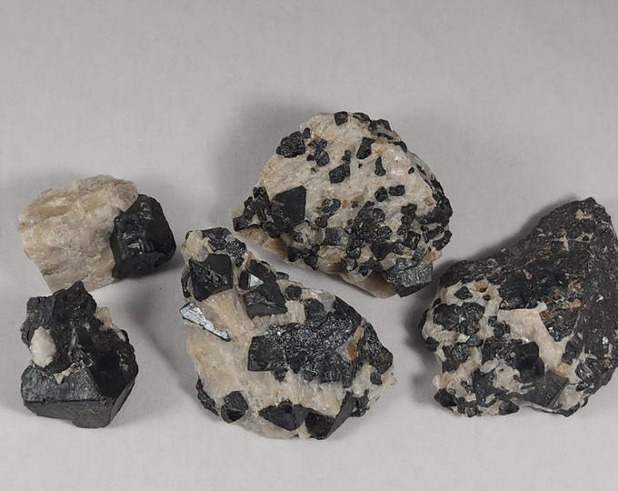 Nice Franklinite Crystals w SW UV Fluorescent Calcite Sterling Hill by Franklin New Jersey USA