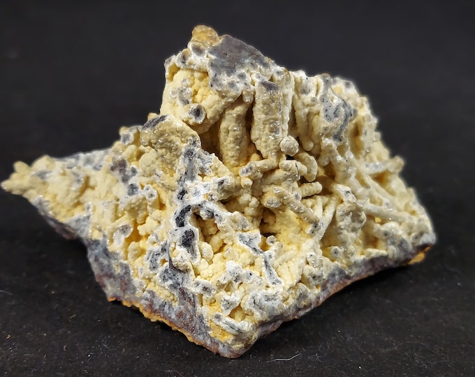 Rare Old 1800's Stalactitic Wavellite & Goethite General Trimble's Mine East Whiteland, Pennsylvania Mineral Specimen w/ Hugh Ford Label