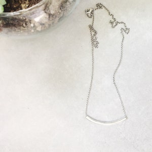 Minimlaist Simple Bar Necklace