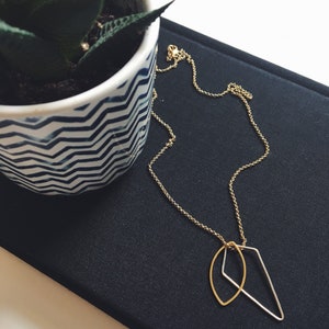 Minimalist Necklace with Geometric Shapes