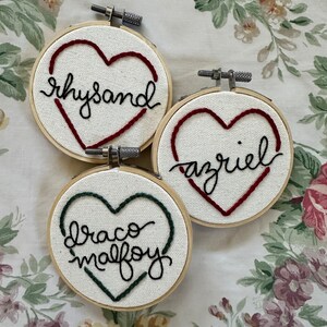 Custom Personalized Book Boyfriend Embroidery Wall Art Ornament - Bookish Booktok image 2