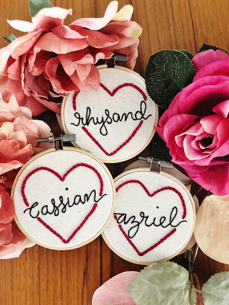 Custom Personalized Book Boyfriend Embroidery Wall Art Ornament - Bookish Booktok image 1