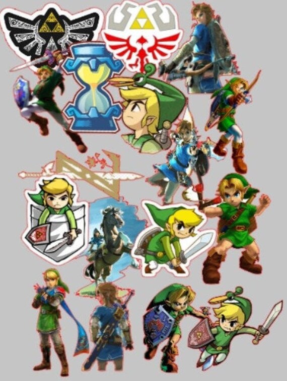 20 Assorted Zelda Gaming Stickers Arcade Bartop all Orders Etsy UK
