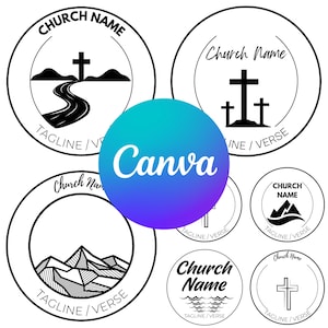 Church Logo Canva Templates