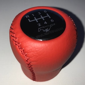 Gear shift Knob fits for FOR FORD MUSTANG GT500 6 speed, manual transmission, 2005-2017 ,  M12x1.25  Red