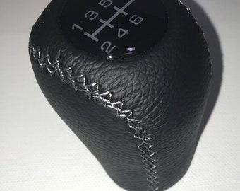 Shift Knob fits for Corvette C5 MT 6 speed 9/16-18 thread,  Gray stitching