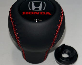 Gear shift knob for Honda IX Civic  2011-2017 5-6 speed   ,Black genuine leather