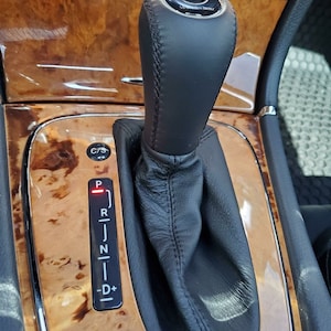 Gear Shift Knob + Boot FITS Mercedes Benz E-Class W211 W219 AT, Genuine leather