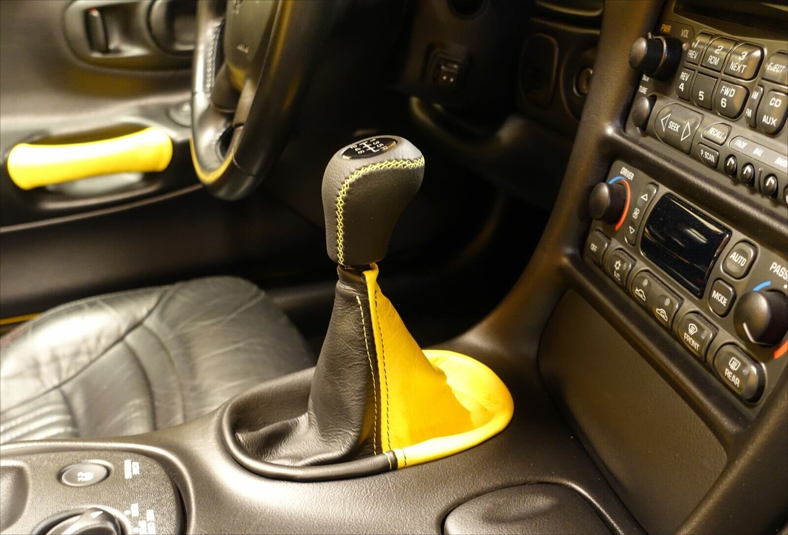 Shift Knob Fits for Corvette C5 MT 6 Speed 9/16-18 Thread Yellow ...