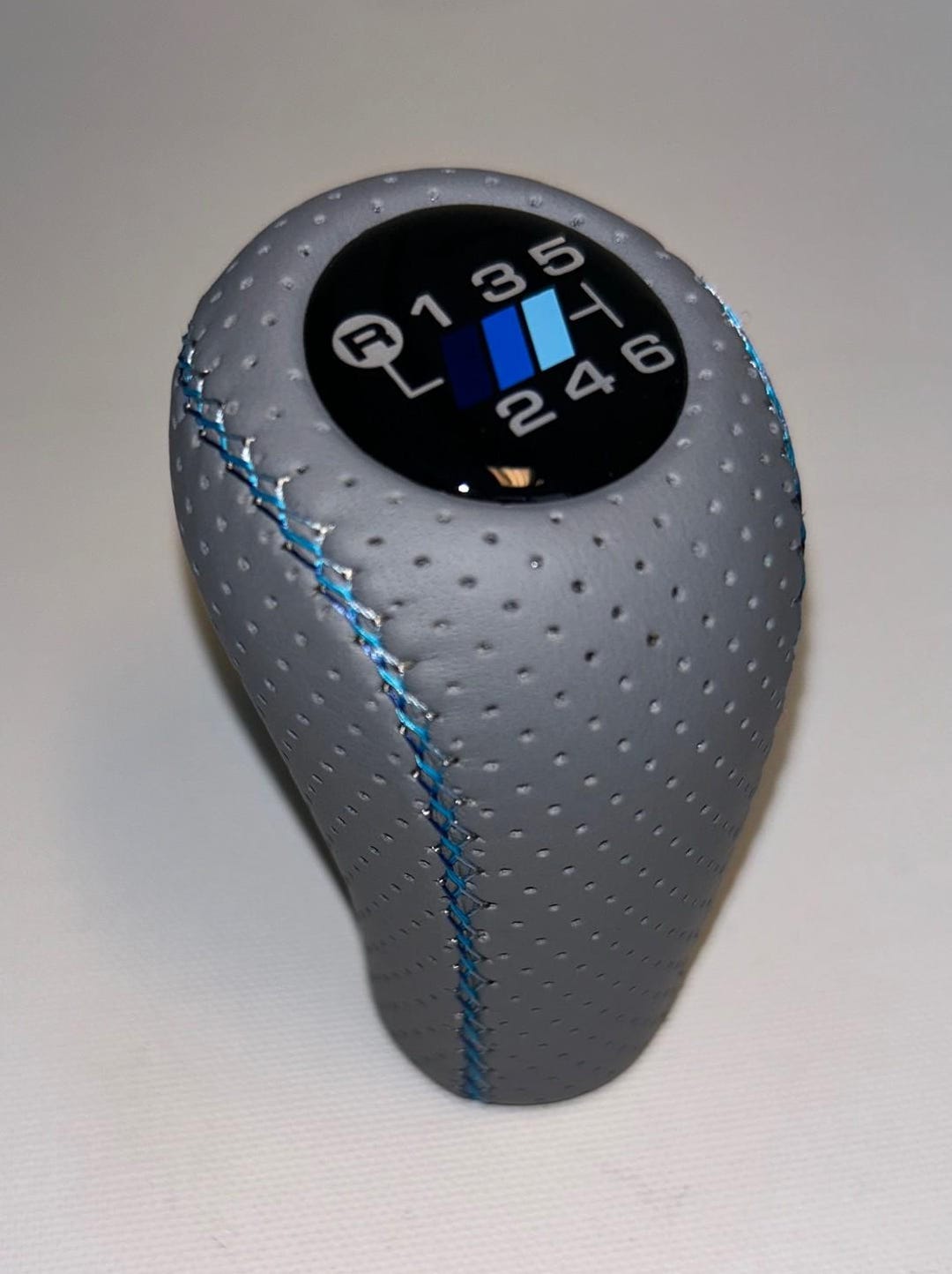 Manual Transmission Shift Knob Fits for 6 Speed Models Gray Perforated ...
