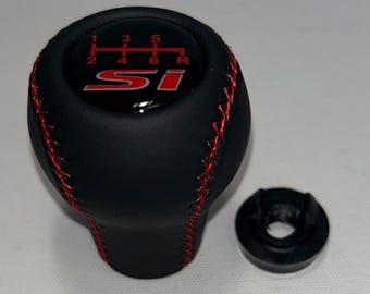 Gear shift knob for Honda IX Civic  2011-2017 6 speed   ,Black genuine leather