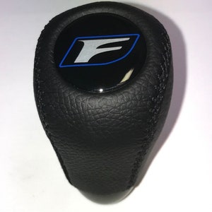 Gear Stick Shift Knob – F Sport Style – Fits Lexus IS200 / IS250 (Automatic, Black/Blue, Unbranded)
