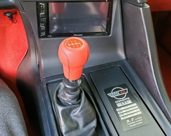 Shift Knob for Corvette C4 (83-96) manual 9/16-18 thread Red 6 speed