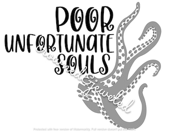 Poor Unfortunate Souls SVG- Ursula