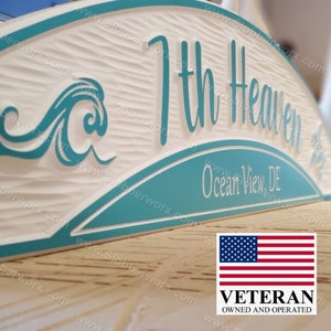 Personalized Custom PVC Sign for Your Beach Home Coastal Retreat - 47x11 inches  - UPS SHIPPING
