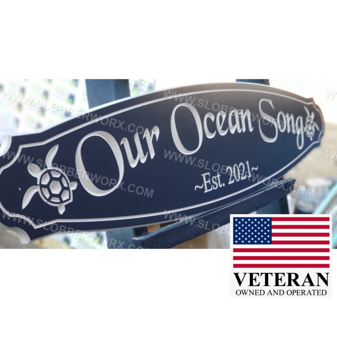 100 PVC 47 Outdoor Beach House Sign Quarterboard Carved Etsy