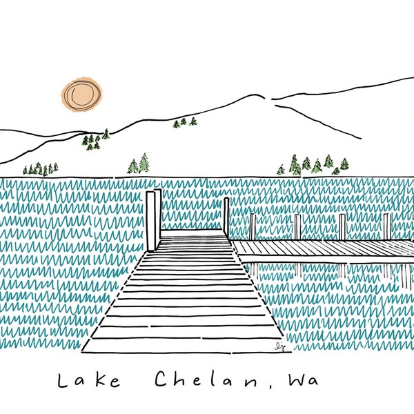 Lake Chelan Wall Art Etsy