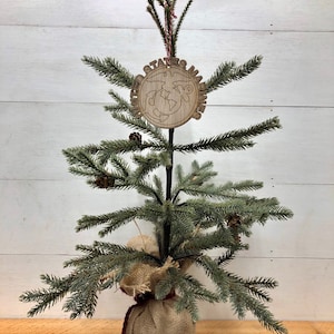United States Marine Corp. Ornament, US Marine Holz Ornament, Weihnachtsgeschenke, Strumpfstopf, Militär Geschenkidee, USMC, Military Family