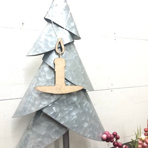 Wooden Candle Christmas Ornament, Stocking Stuffer, Ornaments to Paint, Small Gifts