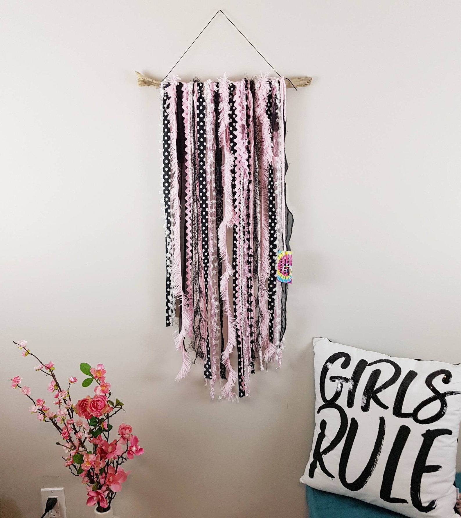 Pink and black wall decor Paris inspired room decor wall Etsy