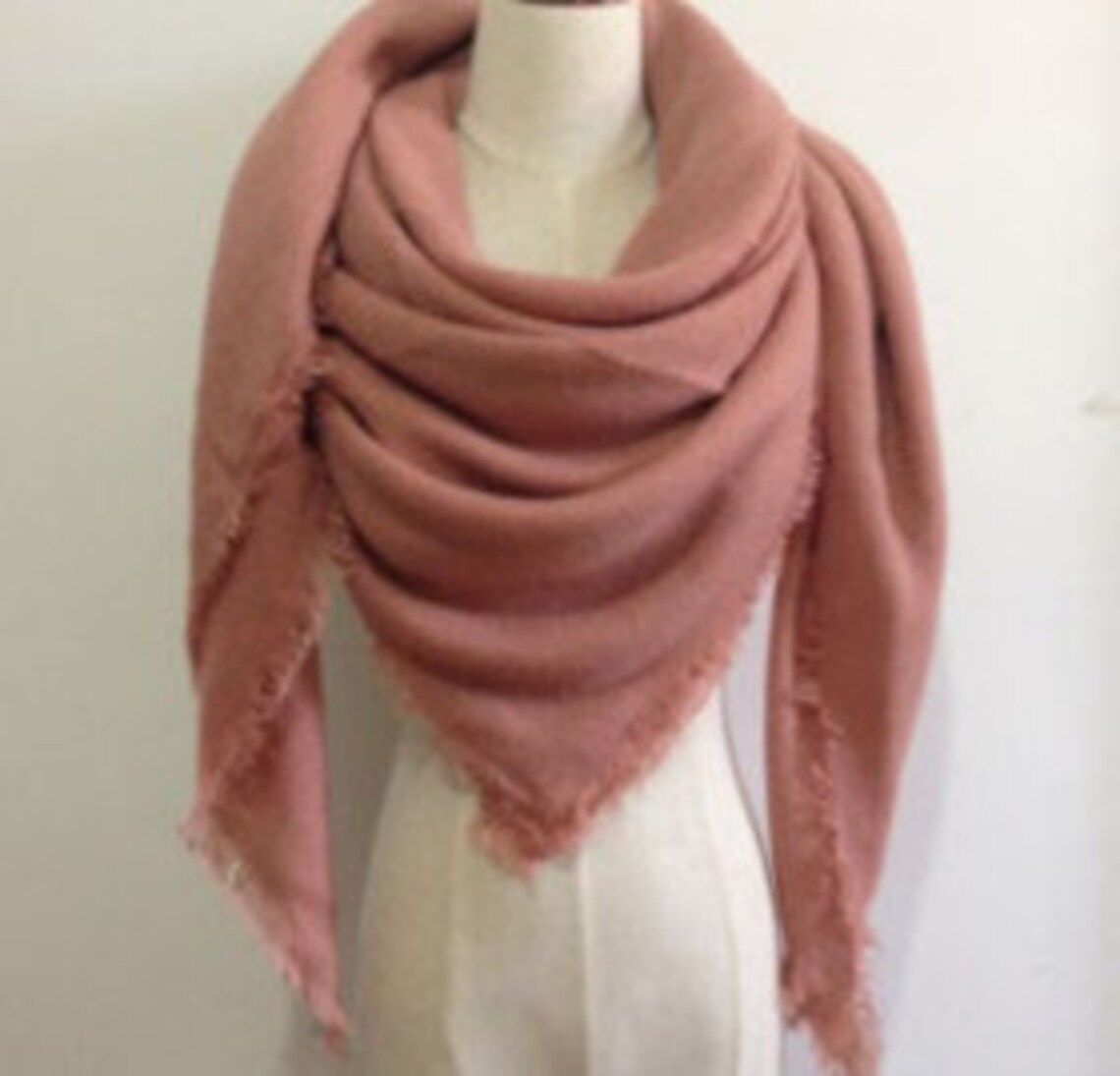 dusty pink shawl