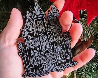 Addams Family House Acrylic Ornament
