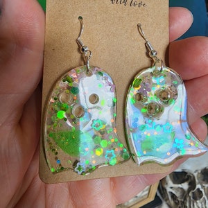 Cottage Core Ghost Earring Halloween Hypoallergenic