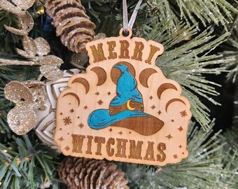 Adorno navideño de Merry Witchmas